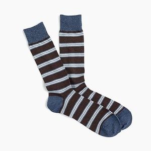 3 Pairs of NWT J.Crew Brown Striped Socks